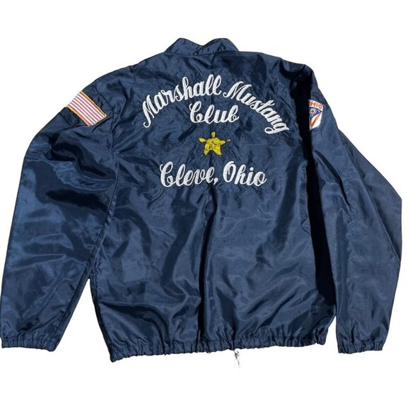 Vintage National Council Of Mustang Clubs Men's Navy 70s Ohio Marshall Jacket M. - Picture 2 of 5